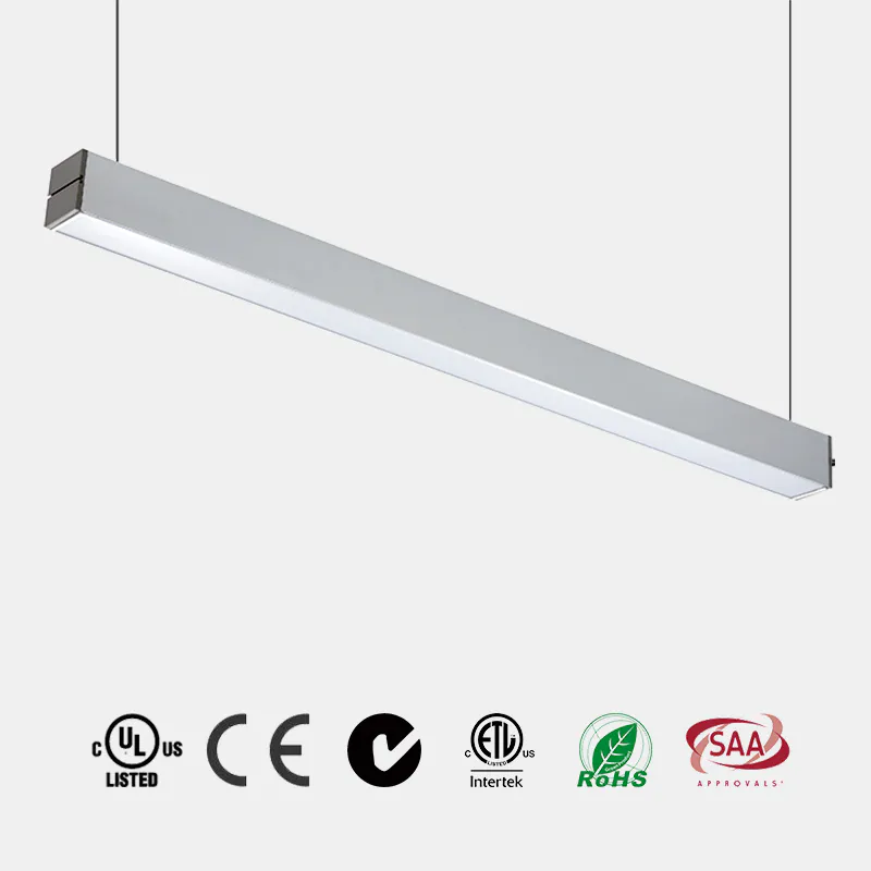 Linkable Pendant LED Light PC Milky Diffuser alluminum housing 110 LM/W CE ETL  HG-L242