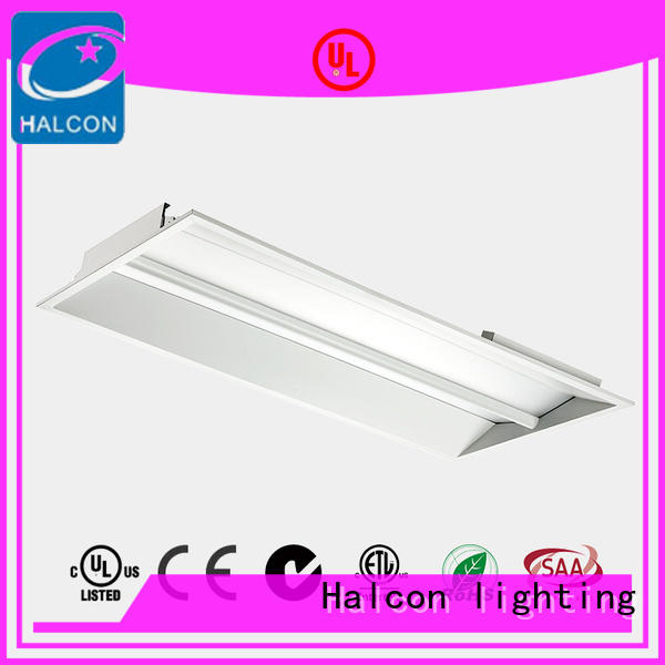 sensor troffer made panel light recessed Halcon lighting